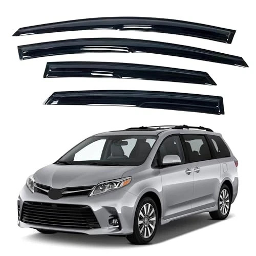 IG Window Visors Fit for 2011-2020 Toyota Sienna, Out-Channel Rain Guards Vent