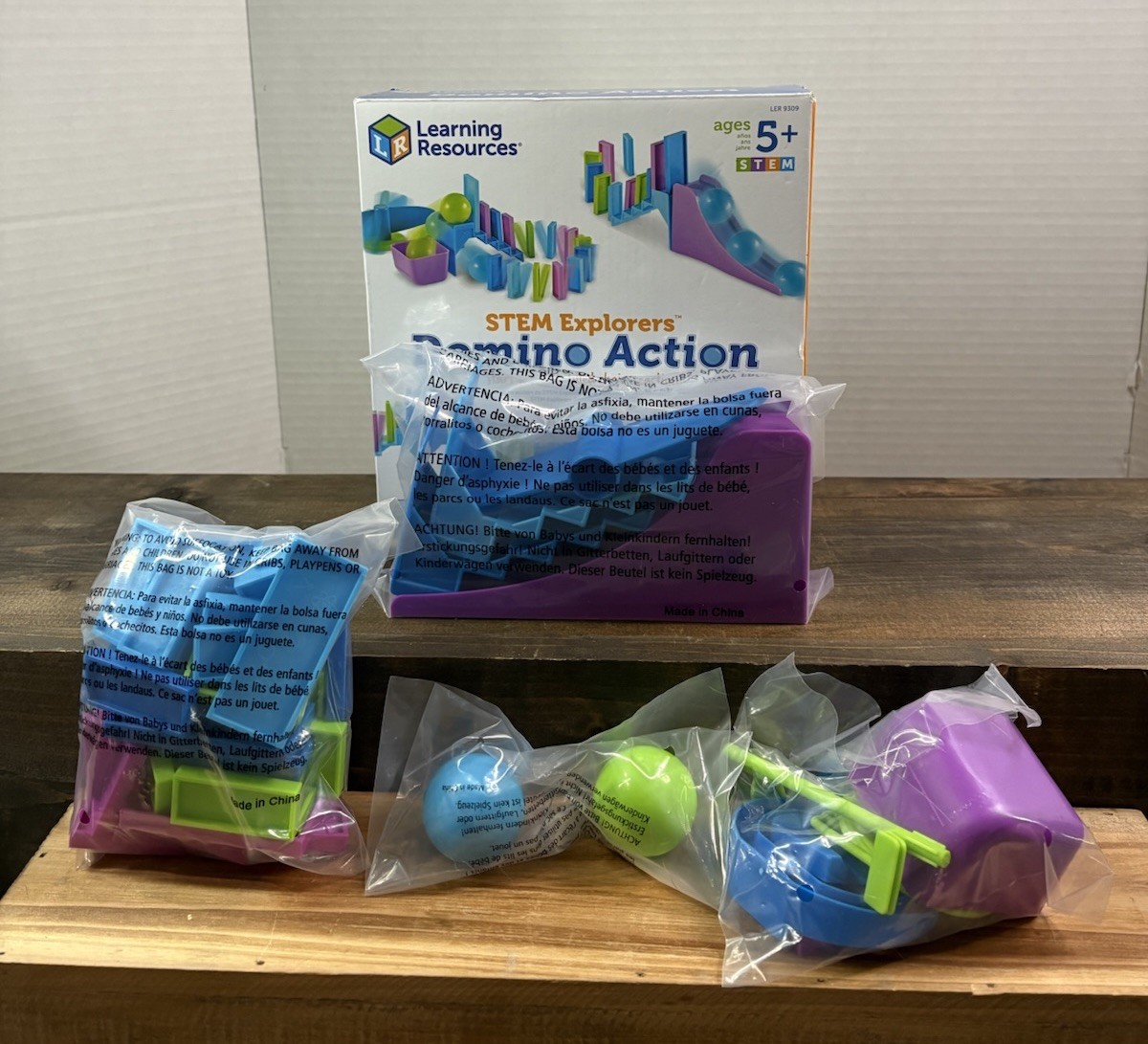 Learning Resources STEM Explorers Domino Action 59 Pc STEM Building Set Age 5+