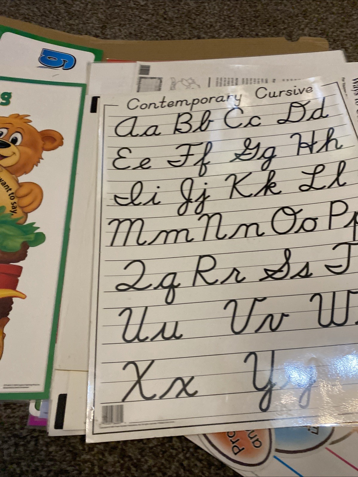 MEGA Language Arts Classroom Poster Lot ~100 Pieces Writing, Grammar, Reading