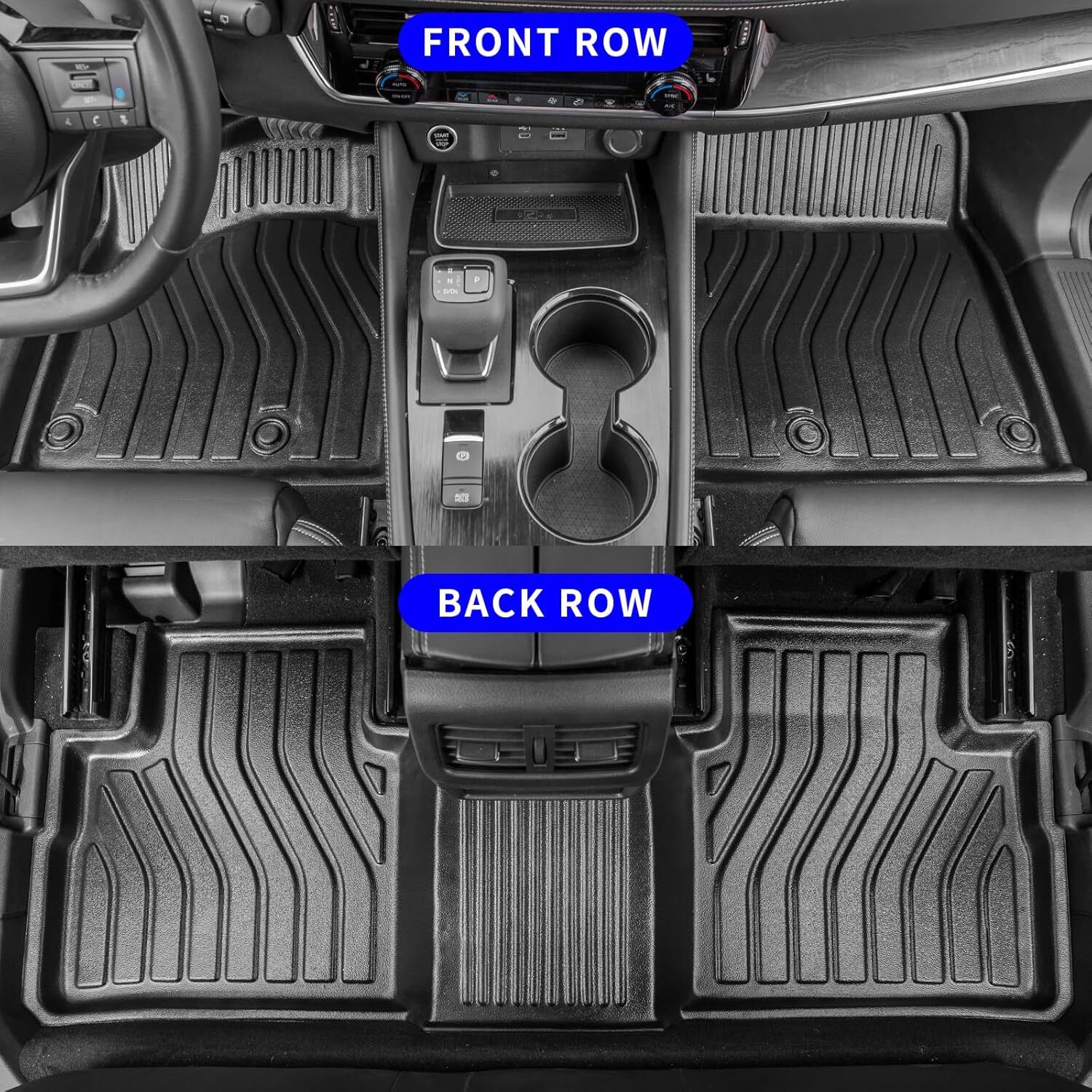 Fit 2021+ Nissan Rogue Rongtaod Floor Mats Compatible with 2021-2025 Nissan