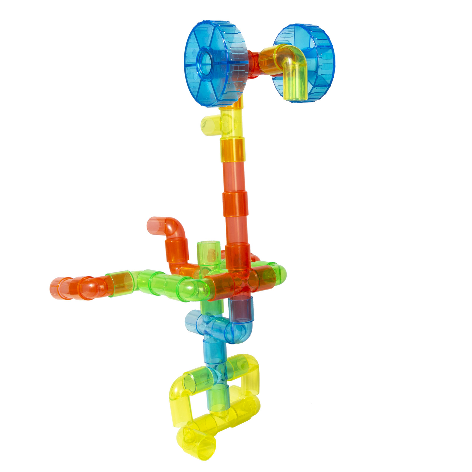 Think Fast Toys – Translucent Plastic Tube Manipulatives Set in Assorted Colors