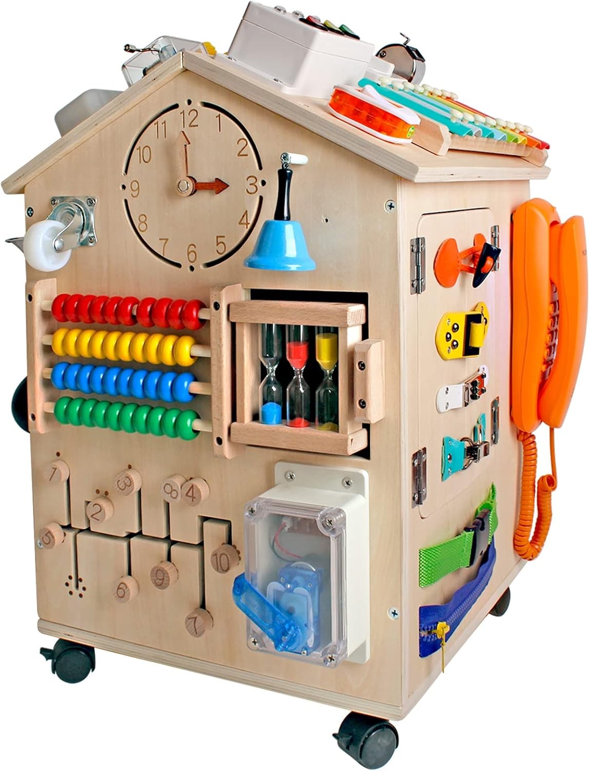 Montessori Wooden Busy House Sensory Board Gift