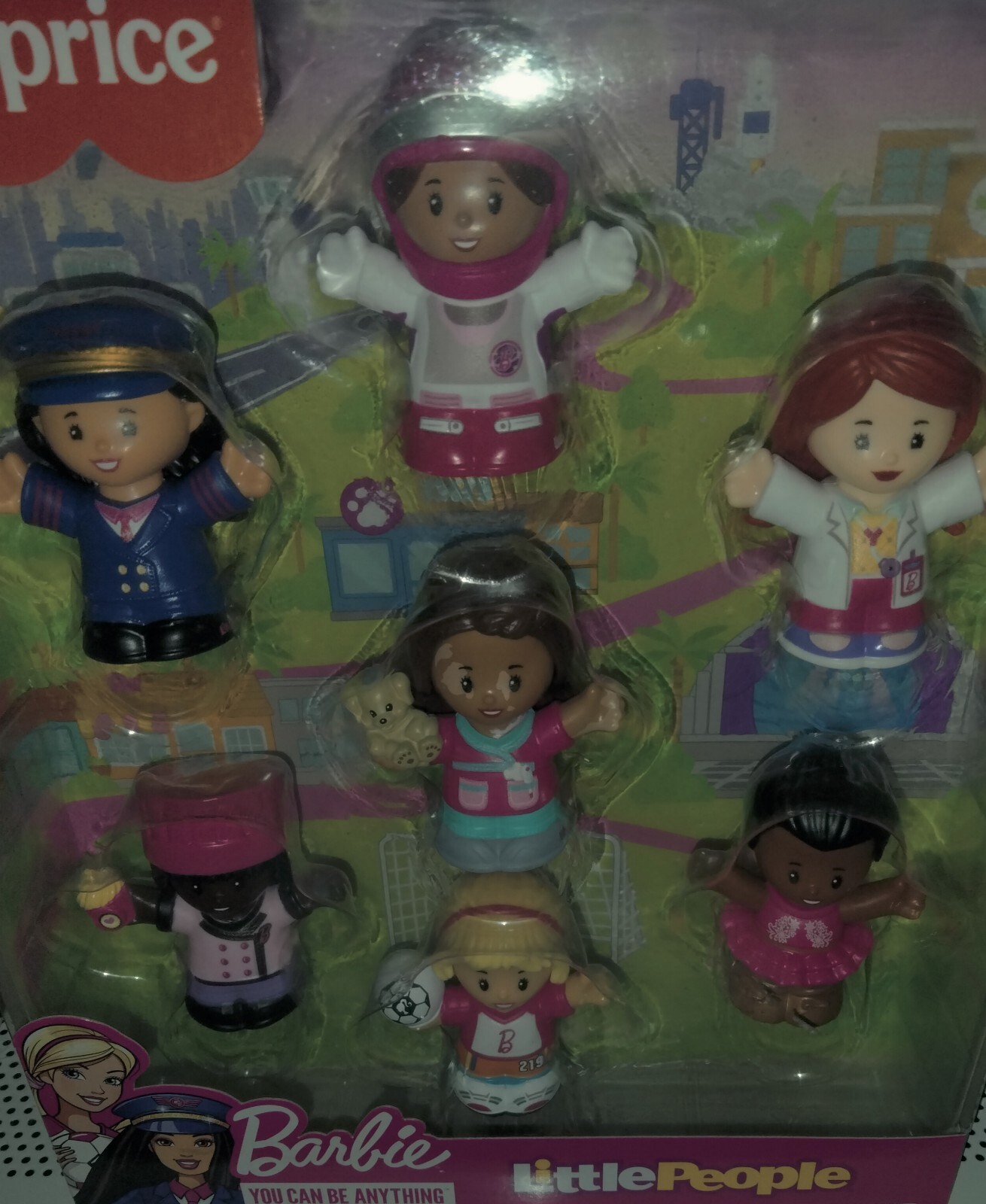 Fisher-Price Little People Barbie You Can Be Anything Figure 7 Pack – NRFB
