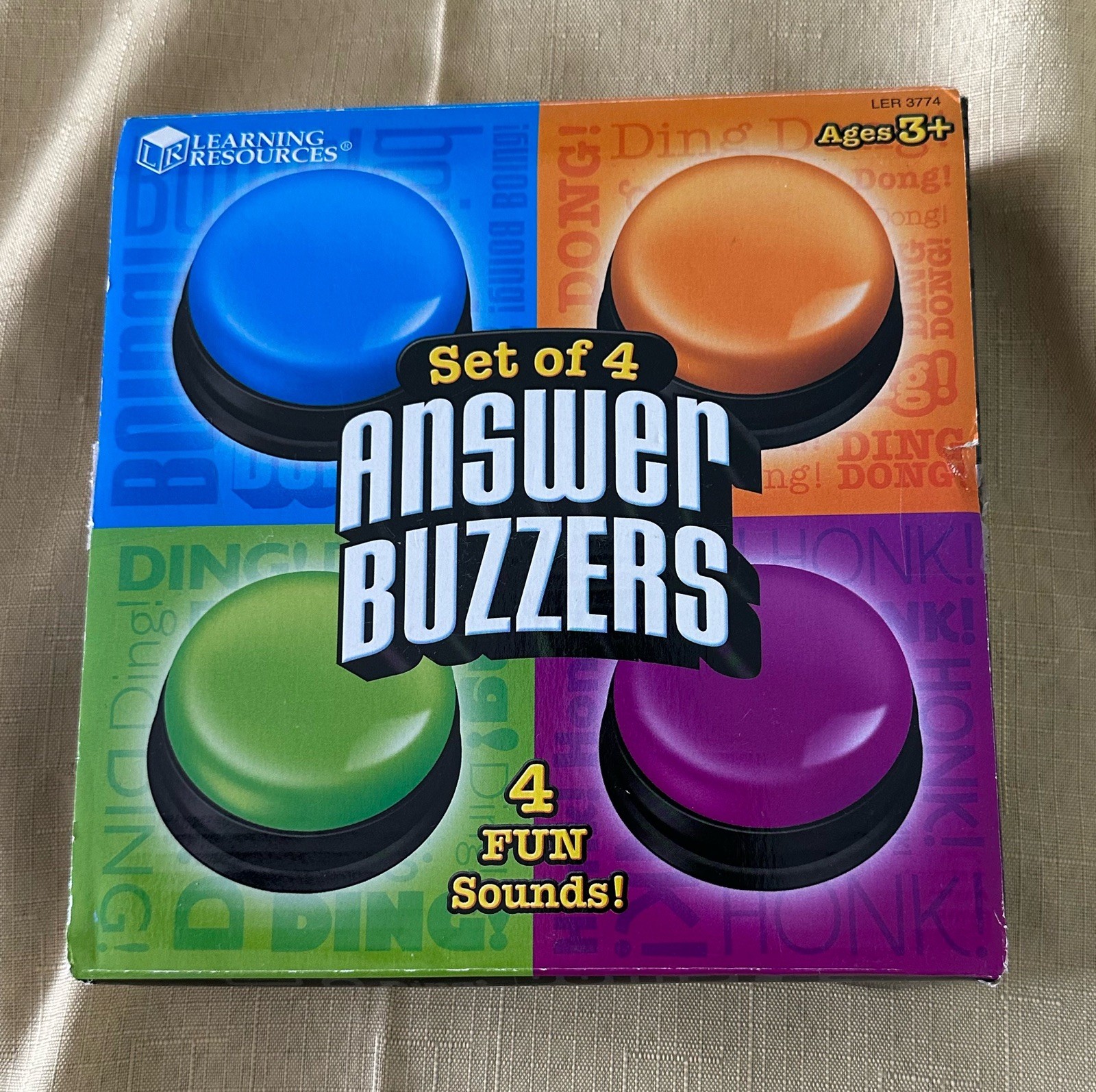 Learning Resources Answer Buzzers – Set of 4, Ages 3+ Buzzers USED (Bin9)