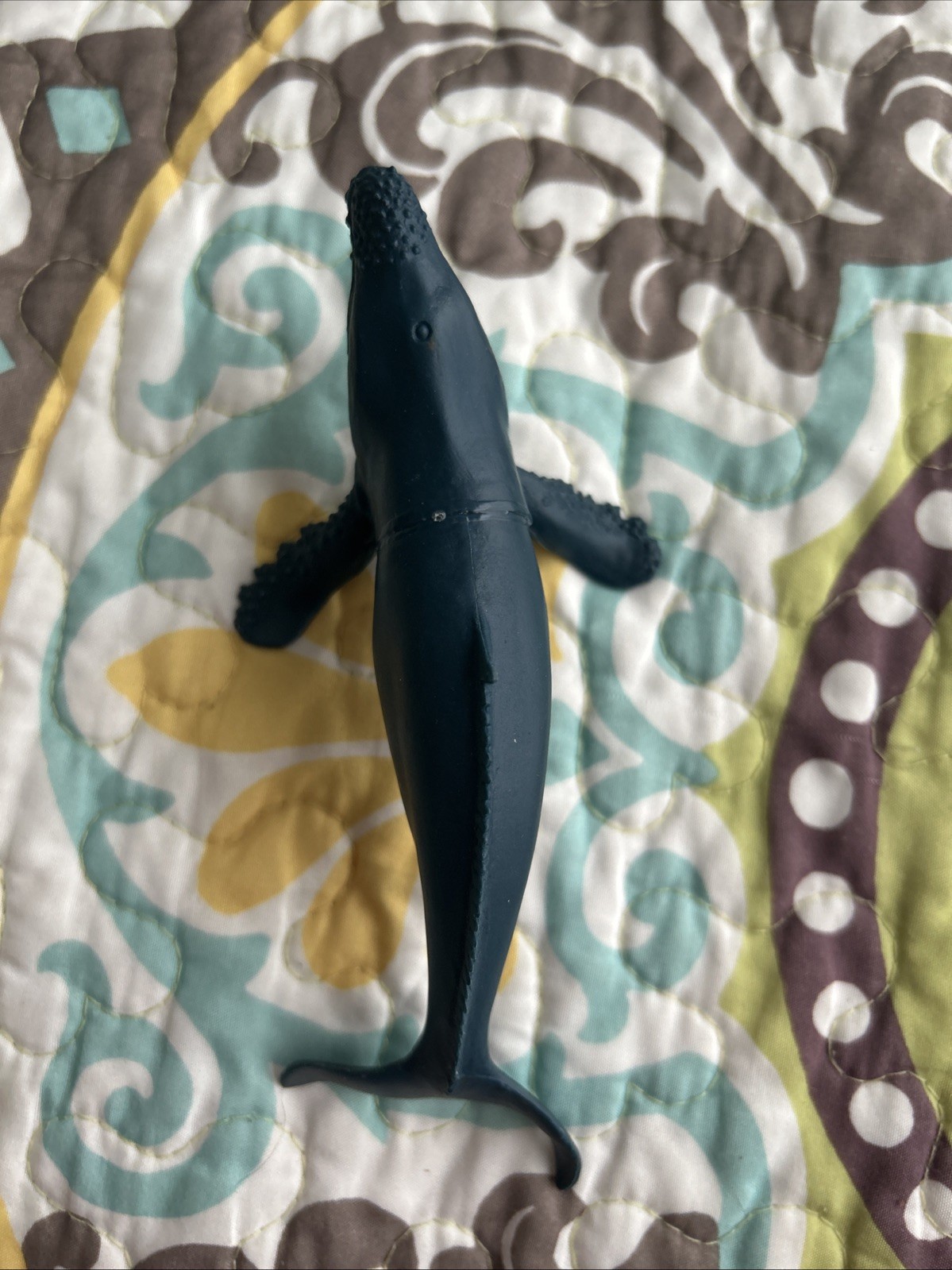 Realistic Humpback Whale Toy 6” Plastic Replica Sea Life Decor Cake Topper