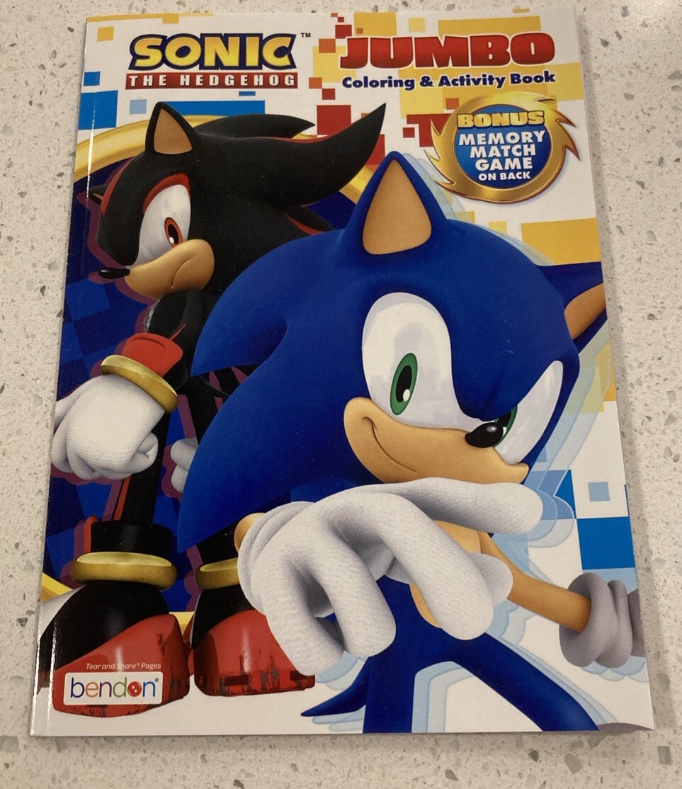 Sonic The Hedgehog Jumbo Coloring & Activity Book New Bendon Made In USA