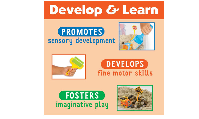 Construction Zone Playset Kids Sensory Bin Preschool Learning Activities Outdoor