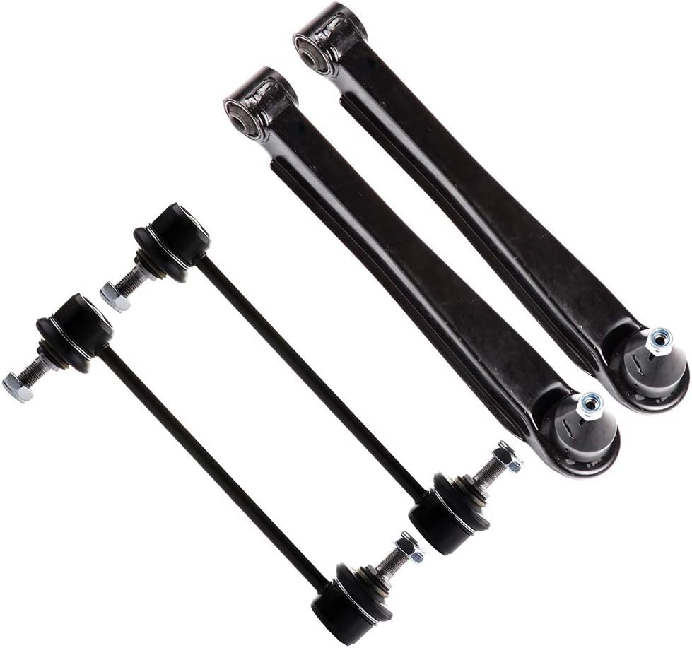 4pc Set Rear Suspension Kit Lower Control Arm Sway Bar End Link Replacement for