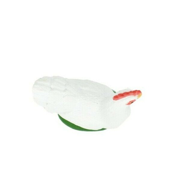 Chicken White Realistic Toy Model Plastic Replica Barn Farm Animal 2″ F7053