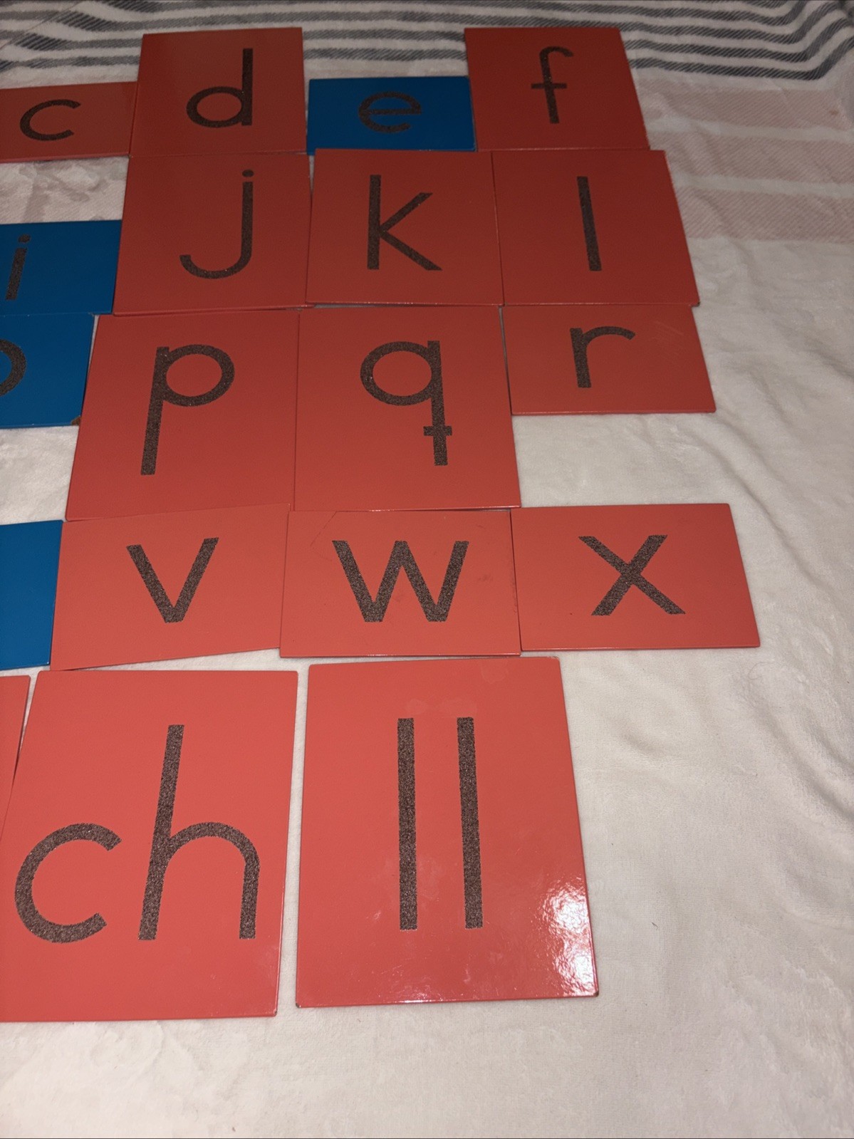 Montessori Sandpaper Letters & Numbers Print Sensorial Tactile Visual Nienhuis