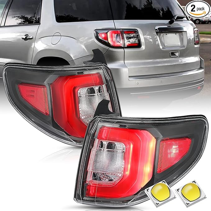 13-16 GMC Acadia LED Outer Tail Lights Pair Right & Left 84051376 Brake Lamp