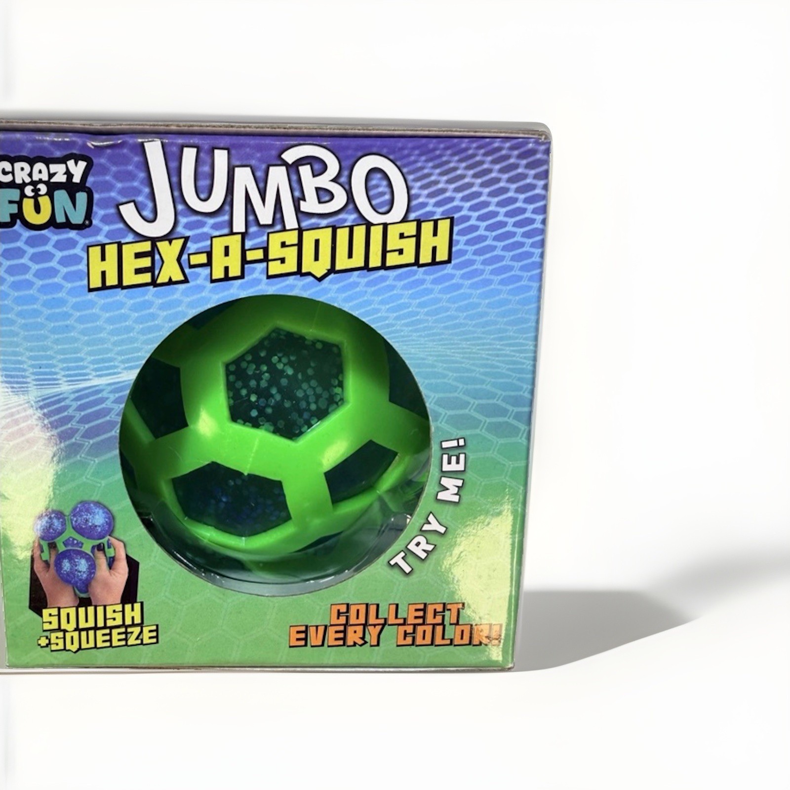 Crazy Fun Jumbo Hex A Squish Ball TikTok Viral Squishy Stress Toy Five Below