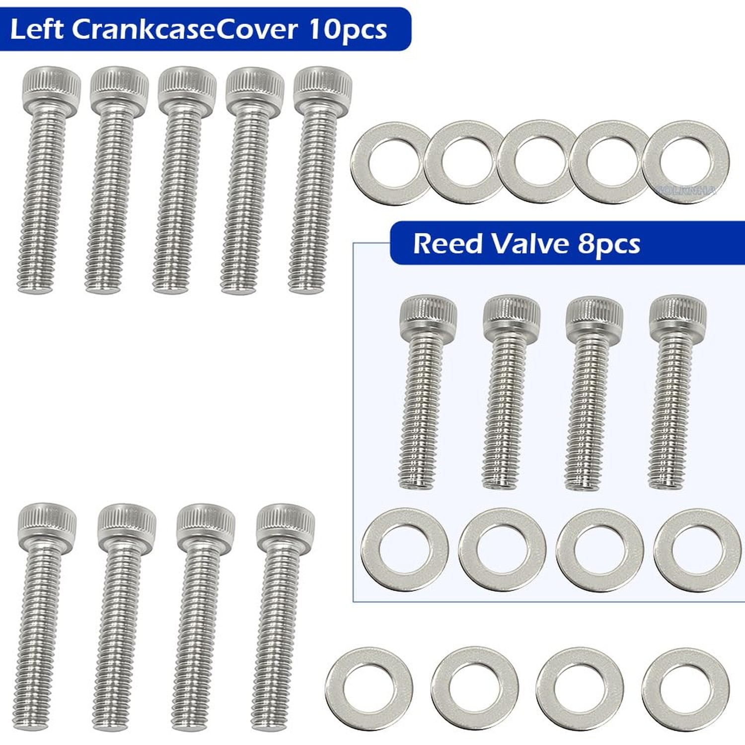 304 Stainless Steel Engine Bolt Kit 88pcs (7Pack) Compatible for Ya… Fast Ship