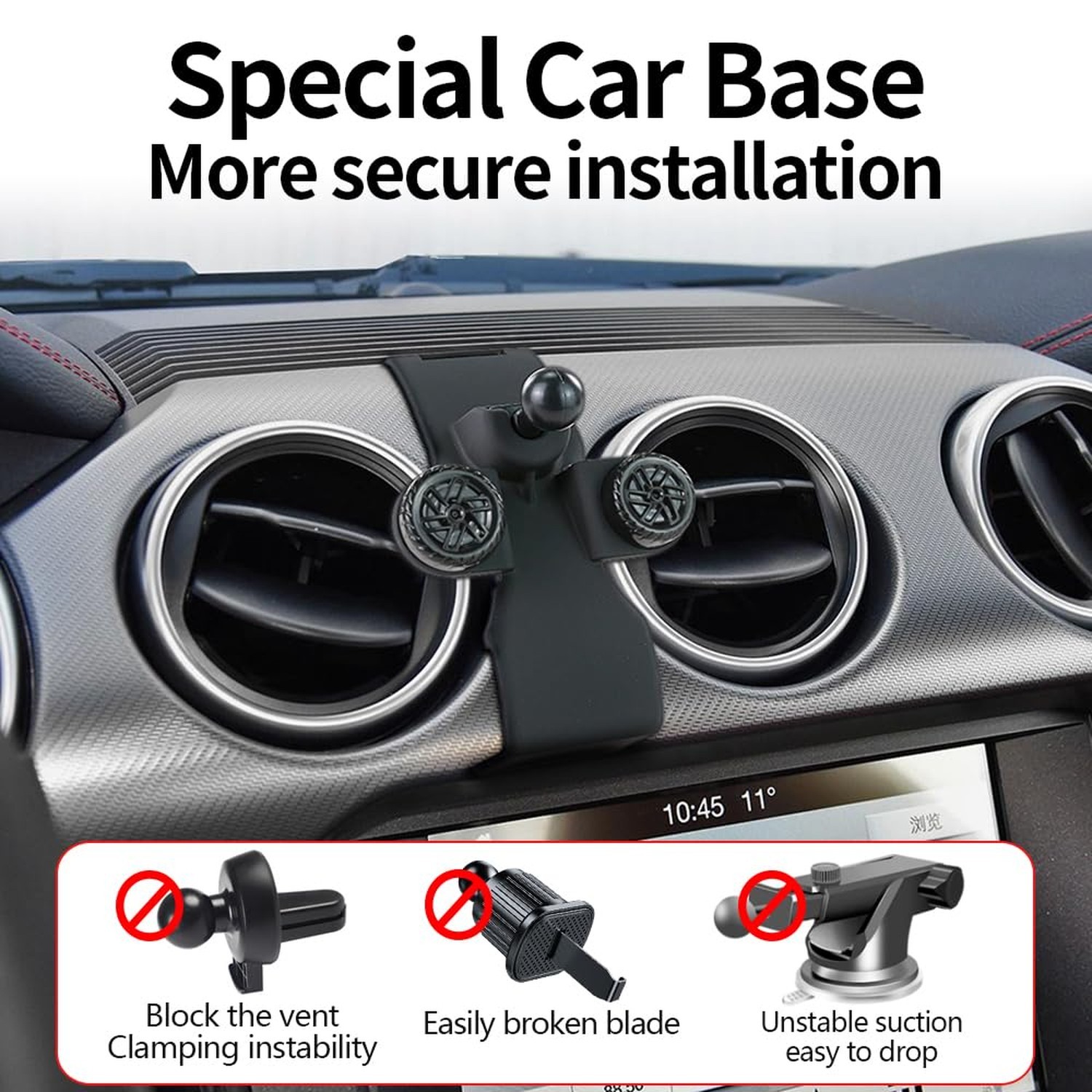 Car Magnetic Phone Mount for Ford Mustang 2015 2016 2017 2018 2019 2020 2021 …