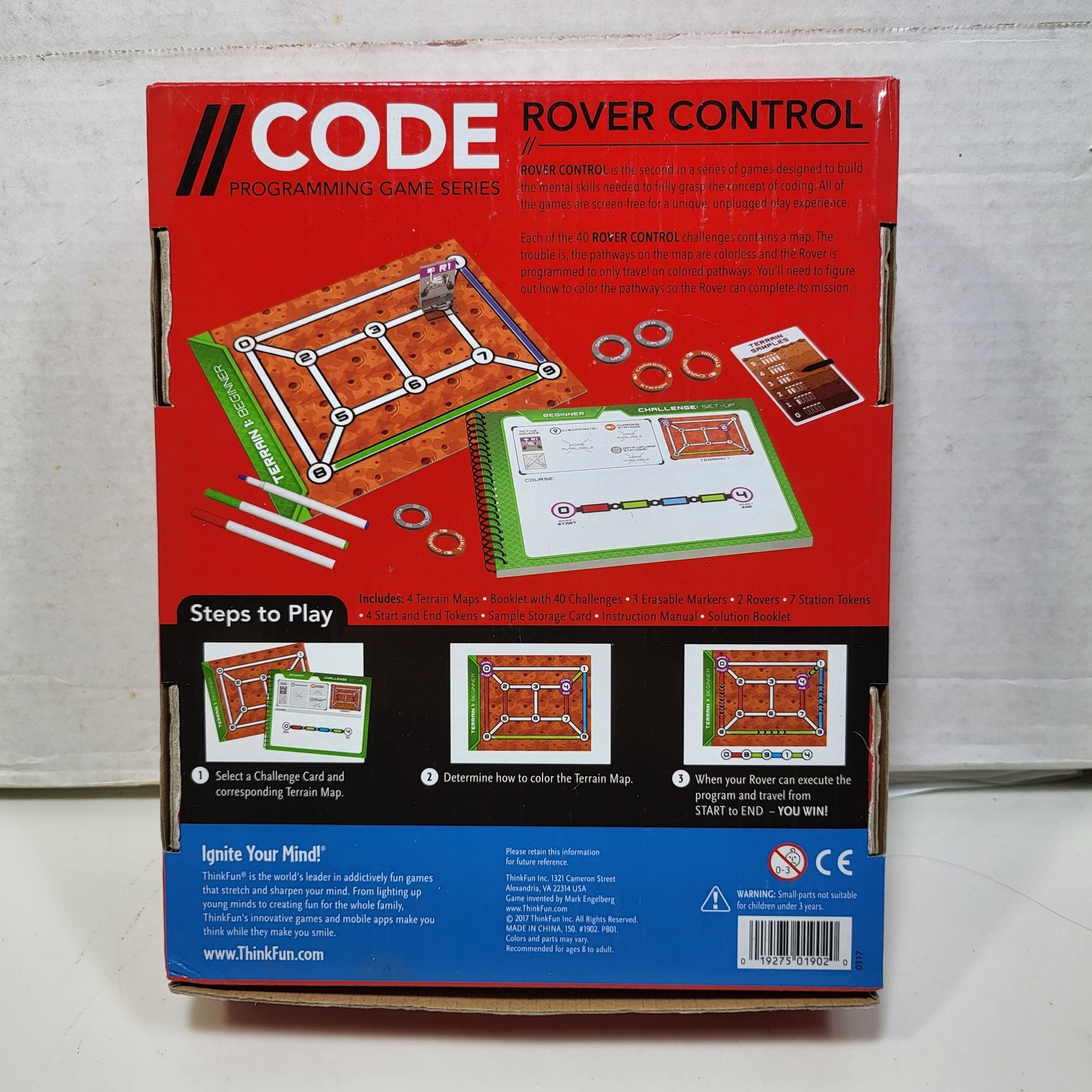 Thinkfun CODE Rover Control Programming Game Series Ages 8+ Educational STEM Toy