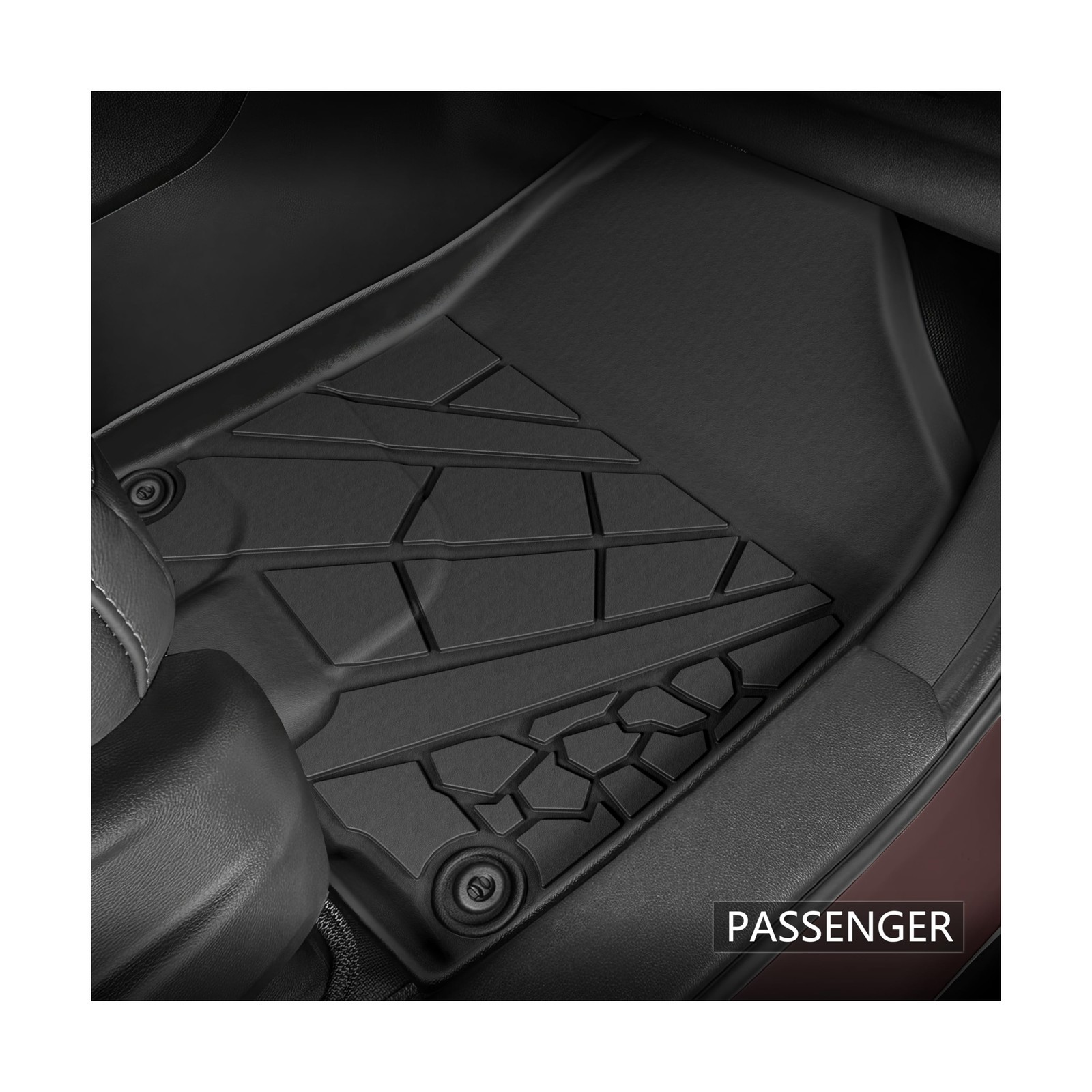 KARPAL Floor Mats for Honda Pilot 2016-2022 (8 Seats, No Elite Models), All W…