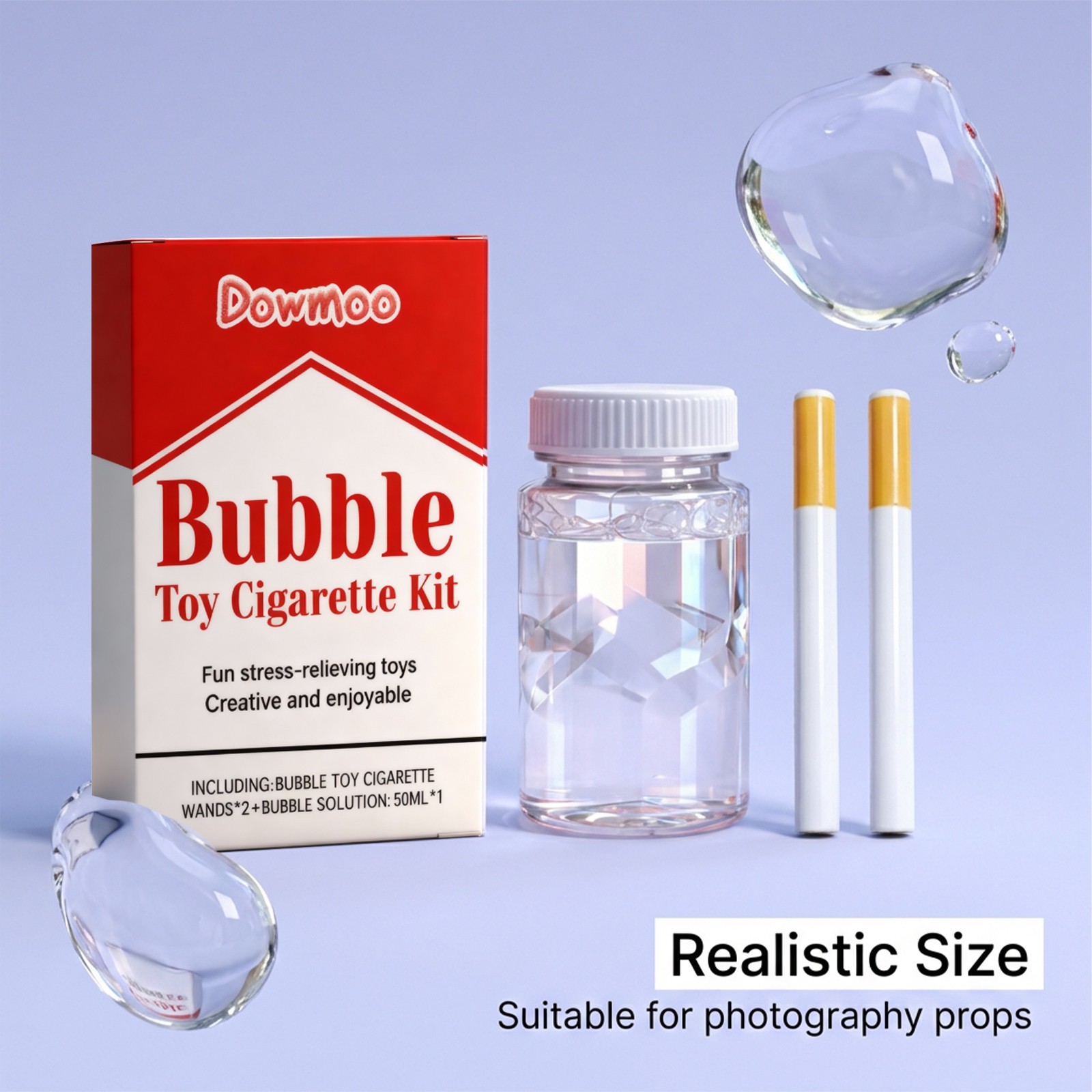 Bubble Toy Cigarette, Stress Relief Toy Fake Bubbles Smoke Cigarettes – New Pack