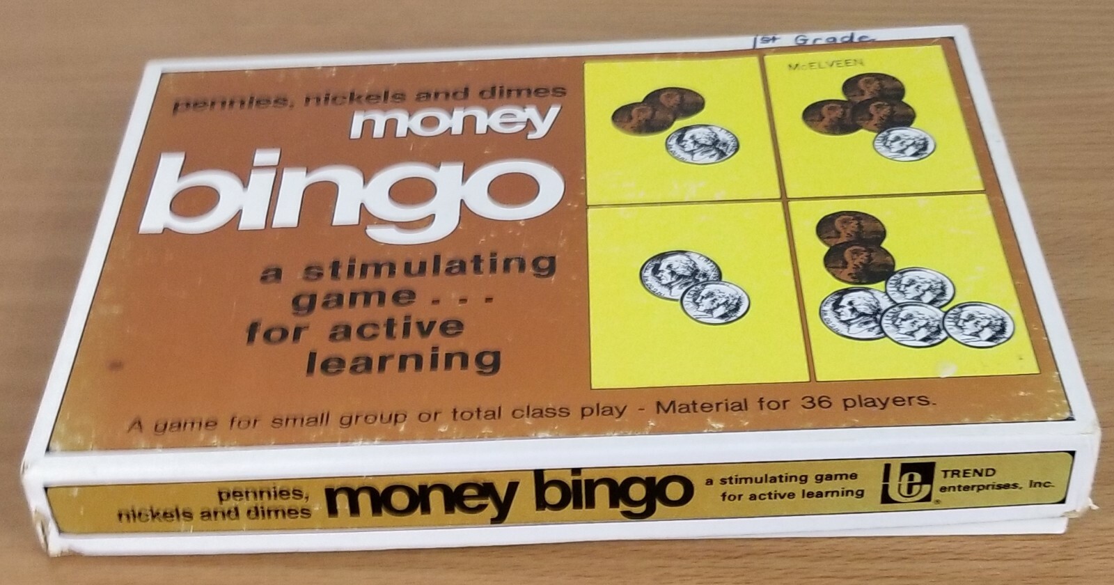 Vintage Money Bingo Game Preowned Complete 1977 Trend Home School educational
