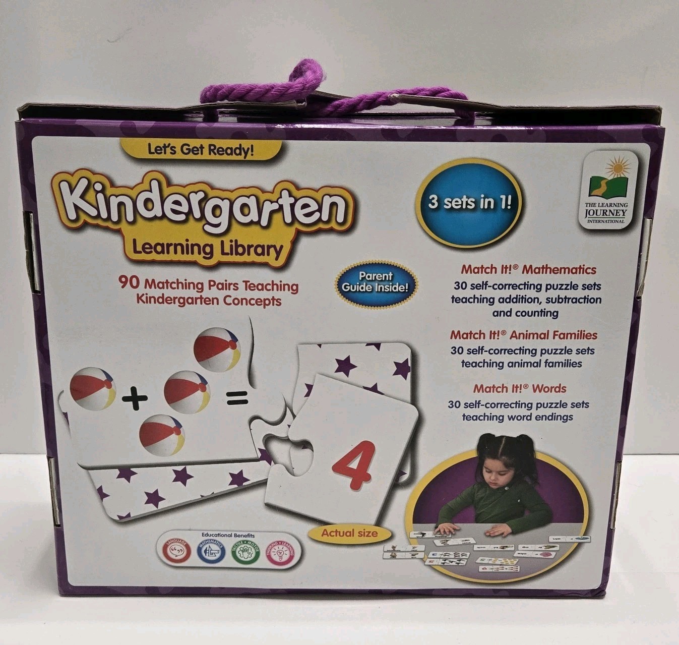 The Learning Journey Kindergarten Learning Library Match It! 3 Sets in 1 90 Pair