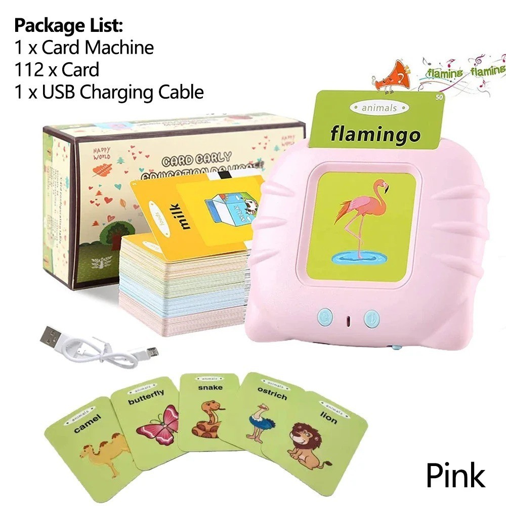 Talking Flashcards for Kids – Preschool English Learning Toy with Audio Fun