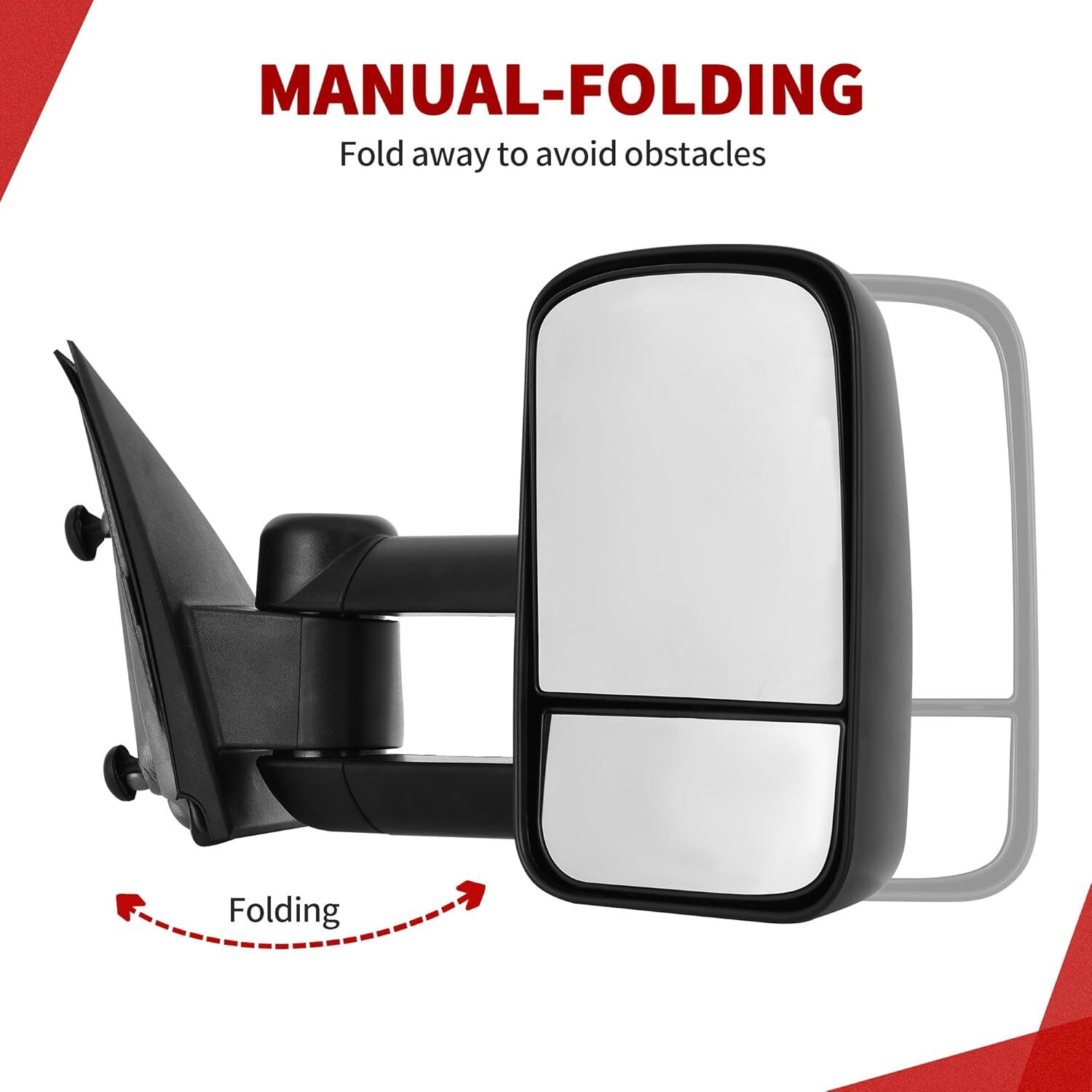 YITAMOTOR Tow Mirrors Compatible with 2014-2018 Silverado Sierra 1500, 2015-2018