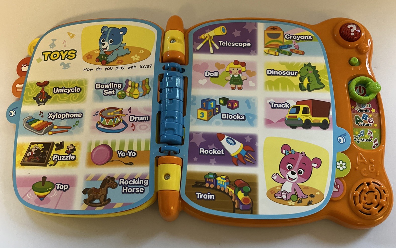 Vtech Touch and Teach Word Book #1416 Learning Works! ABCs Music Sight Words