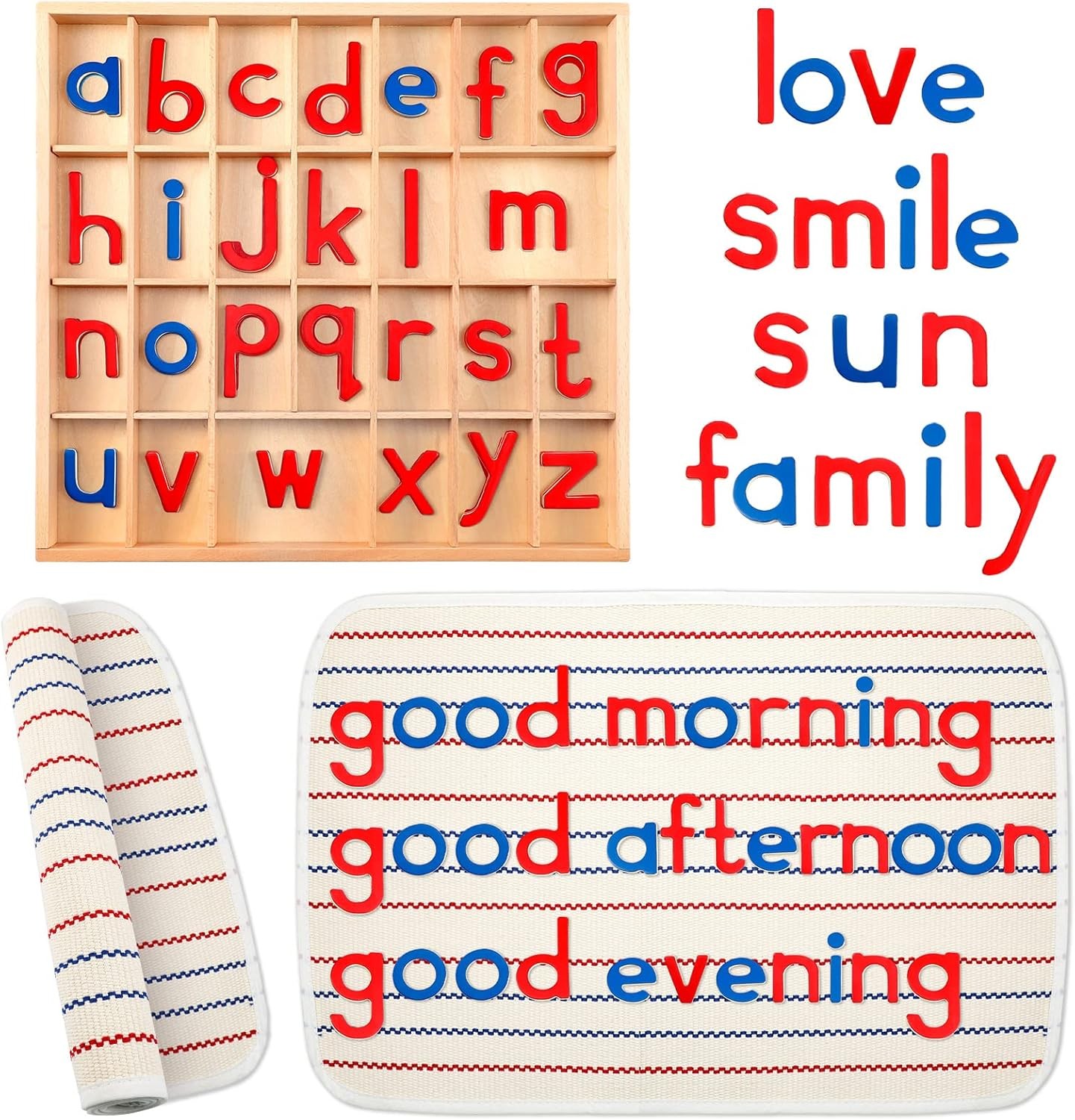 Movable Wood Alphabet Letters Montessori Set