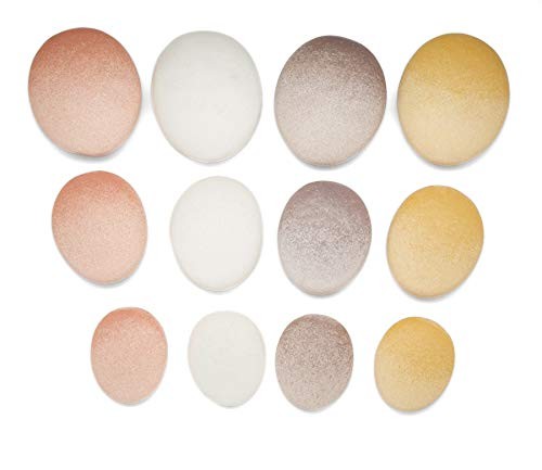 Yellow Door YD1039 Natural Sorting Stones – Set of 12 tactile Stacking Pebbles i