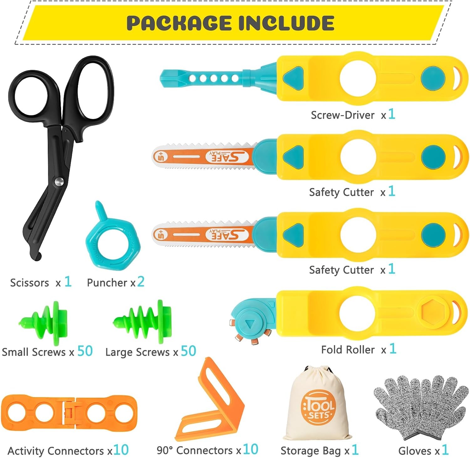 Cardboard Cutter Tools for Kids, Cardboard Construction Kit for Age 5 6 7 8+, Cr