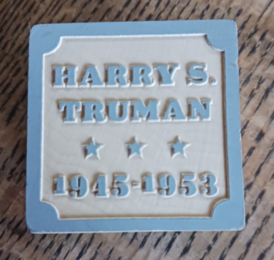 Uncle Goose Toys Presidential Block – Harry Truman
