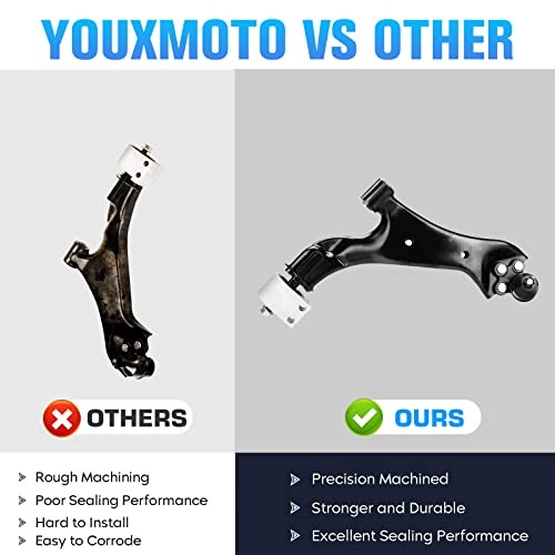 Front Driver & Passenger Side Lower Control Arms Suspension Kit Fit for Chevy