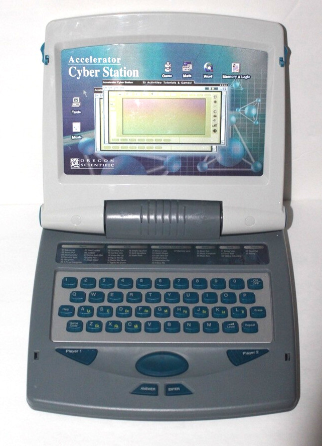 Vintage Oregon Scientific Learning Computer Accelerator Cyber Station For Kids