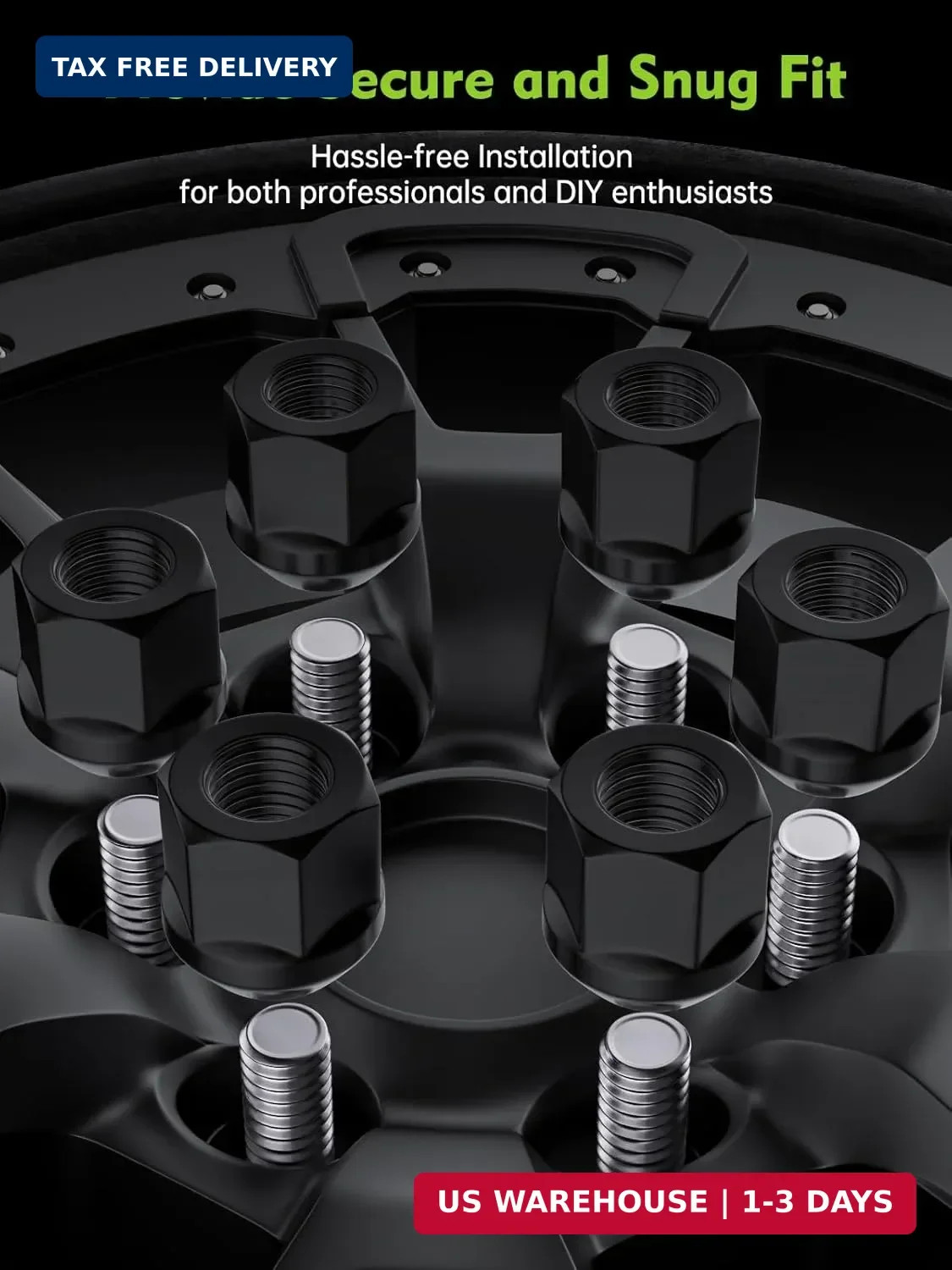 AUTOPTIM 24PCS M14X1.5 Open End Lug Nuts – Replacement for Chevy Silverado 1500