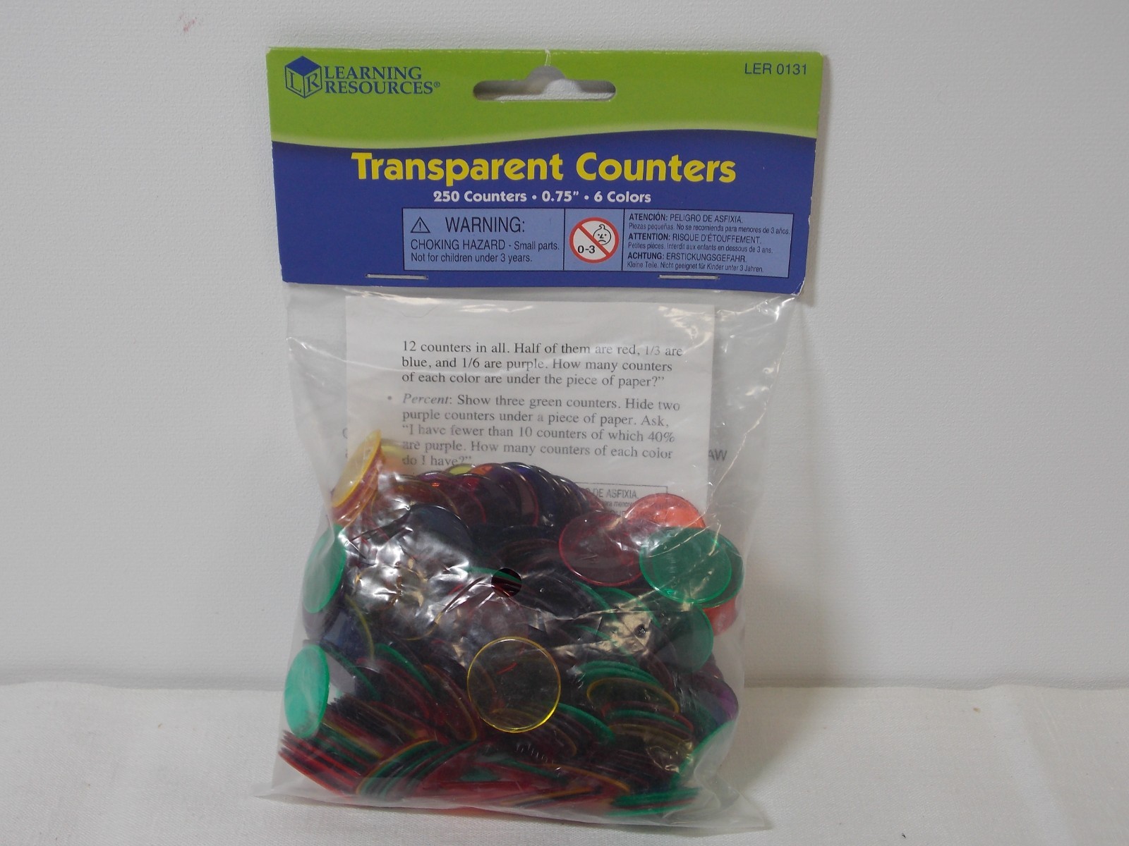 Learning Resources | Colourful Transparent Counters Pack of 250
