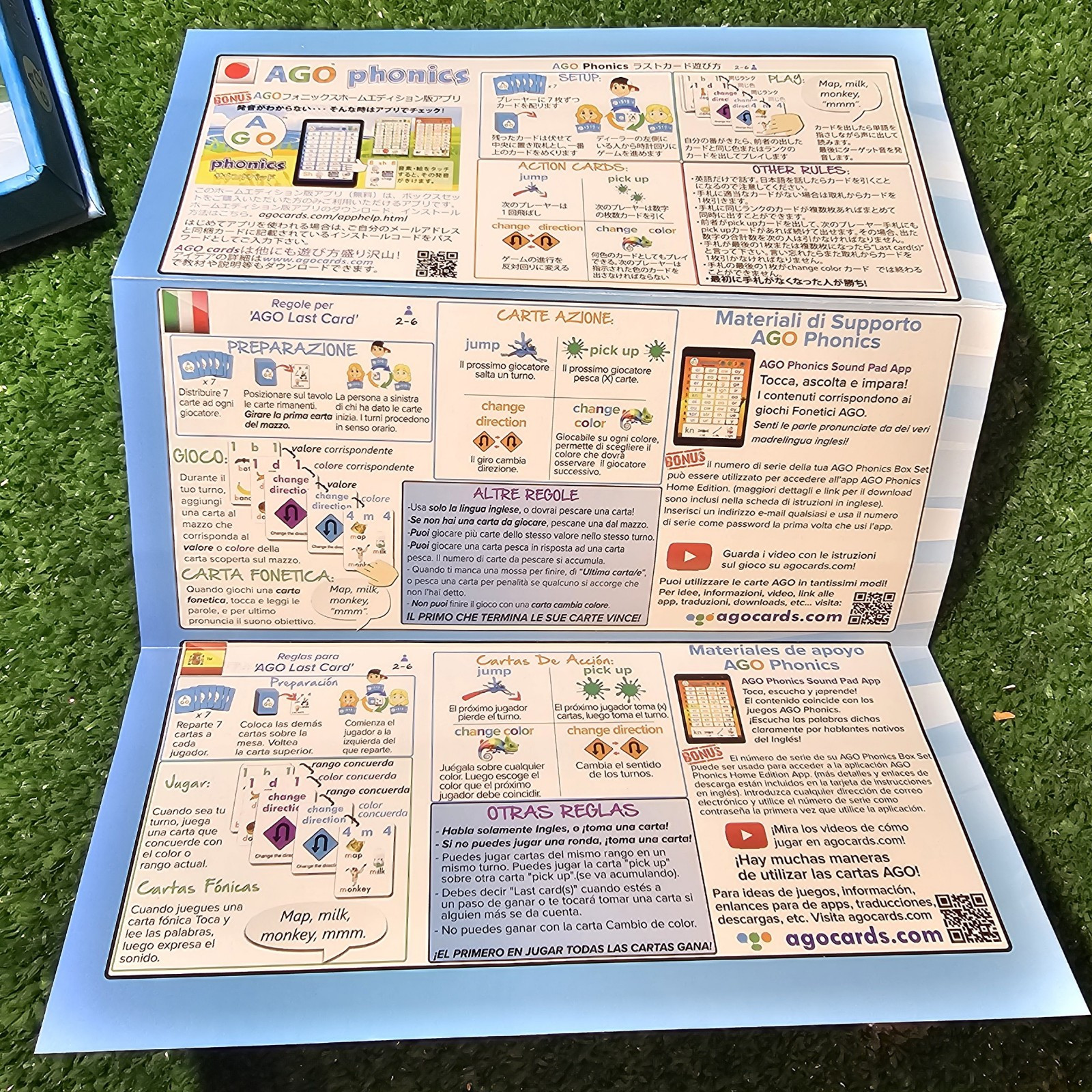 AGO QnA ESL Card Game for Learning English. 3 Level Box Set. Practice English…
