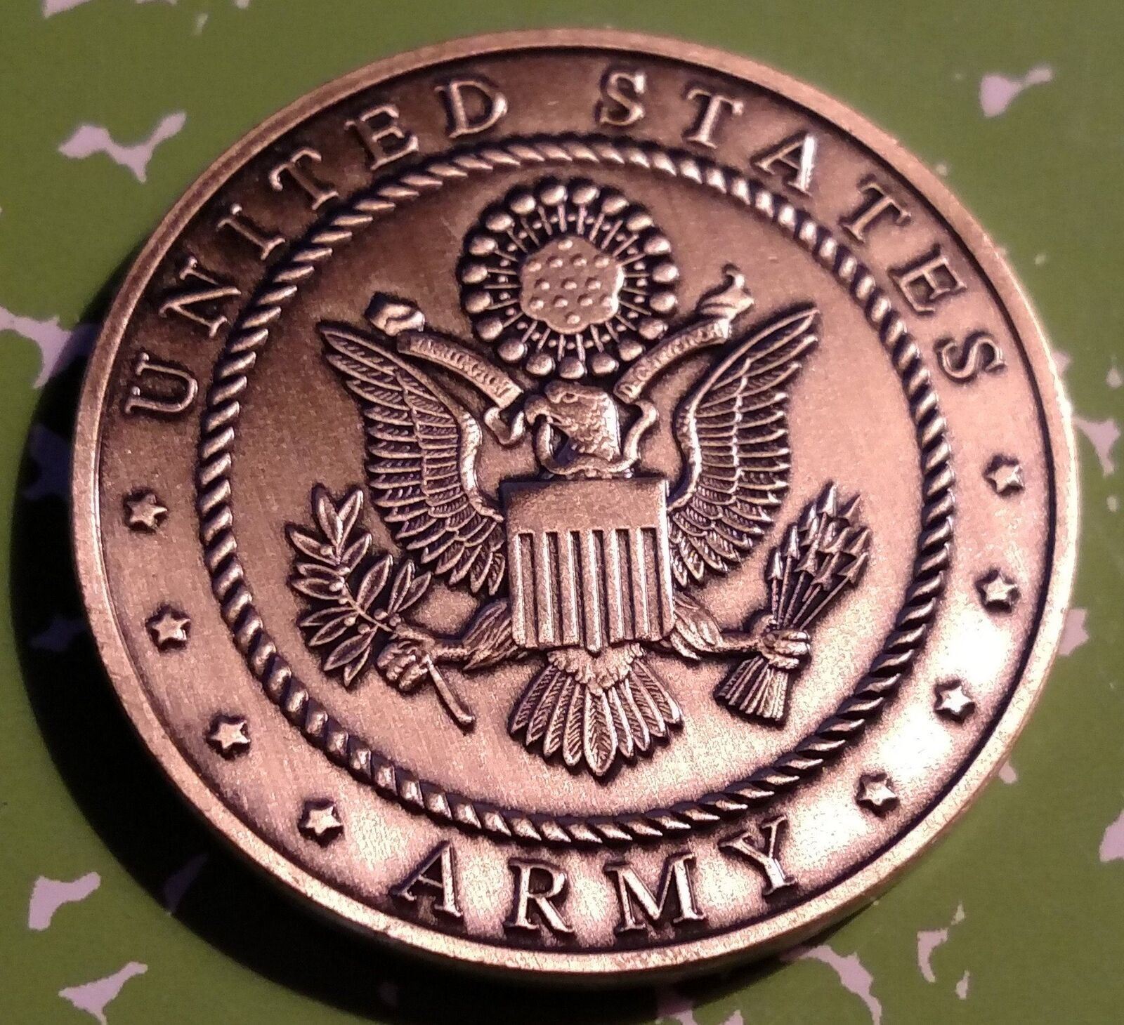 US ARMY – THE WHOLE ARMOR OF GOD HIGH RELIEF – EPHESIANS 6:10-12 ART ROUND