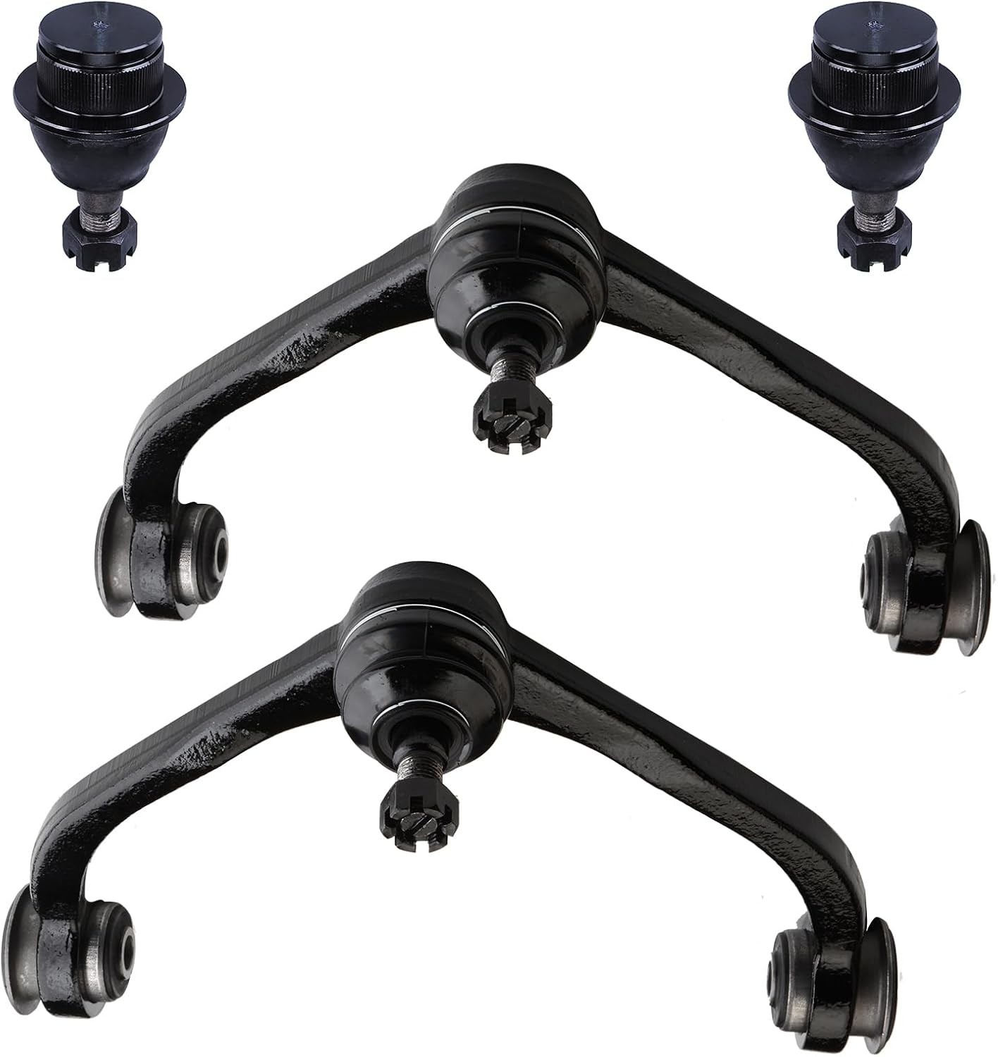 4pc Front Upper Control Arm + Lower Ball Joint Kit for Dodge Dakota 2005-2010,