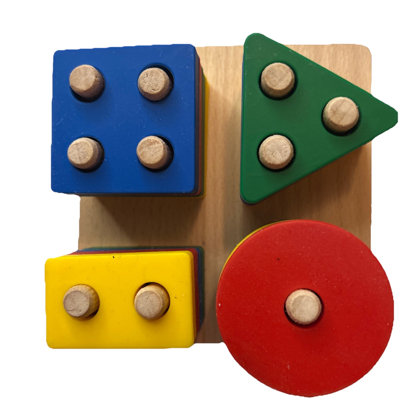 Elbebe Silicone Stackable Shapes BPA Free 1 Year-4 Years Montessori Toy New