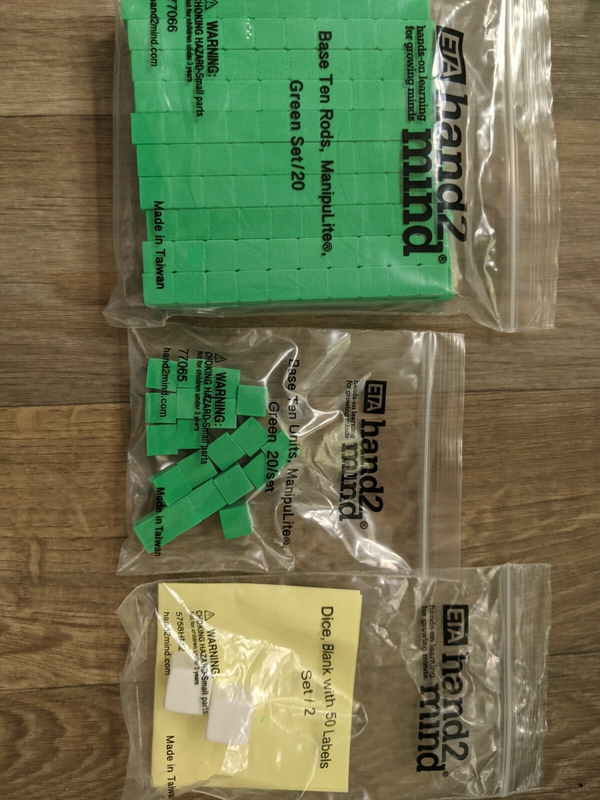 Envision Math 2.0 Hand 2 Mind Student Manipulatives Kit Grade 5 NEW Counters