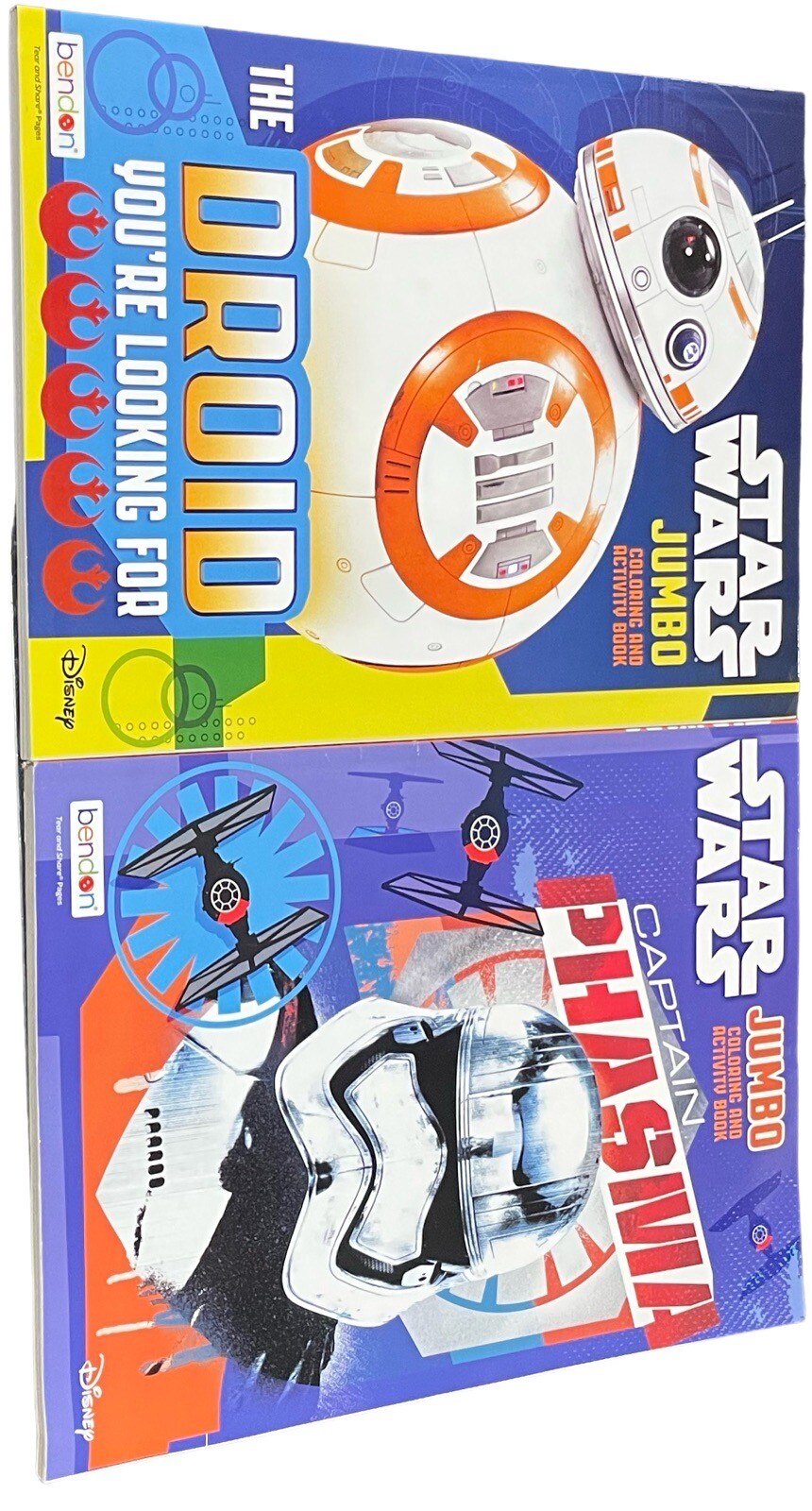 Jumbo Star Wars Coloring and Activity Books 2 Pack – Phasma & BB8 Sold Together