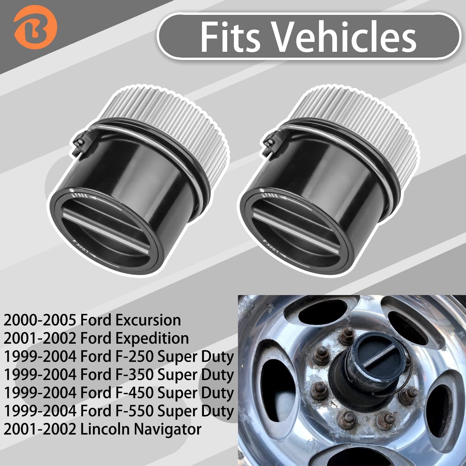 600-204 2Pcs Front 4WD Manual Locking Hub Compatible with F250 F350 F450 F550…