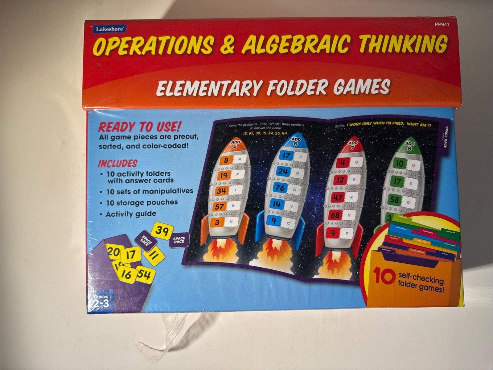 Lakeshore Math Folder Games Grades 2-3 Operations & Algebraic Thinking New