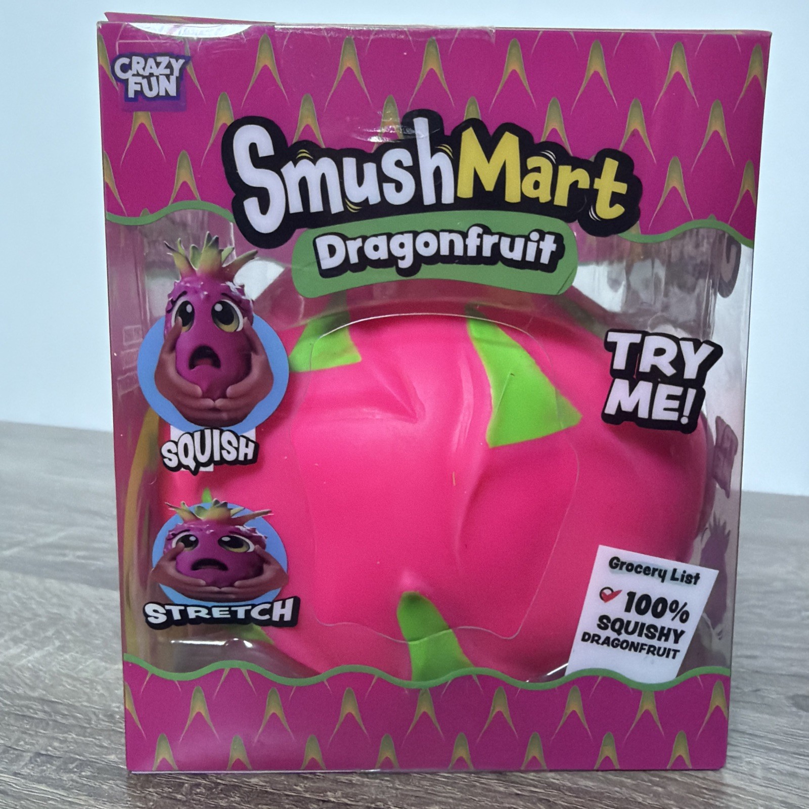 SmushMart Dragonfruit Squishy Squeeze Toy Crazy Fun RMS NEW