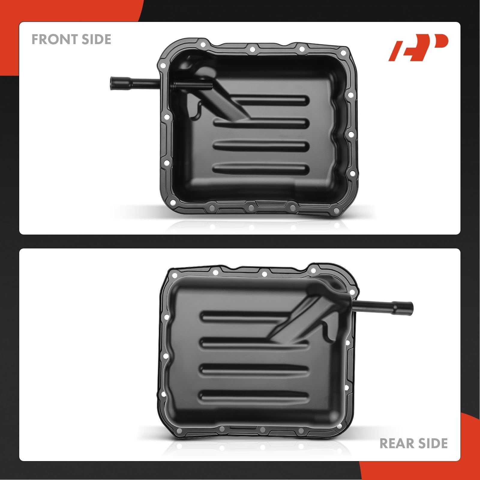 A-Premium Transmission Oil Pan with Drain Plug Compatible with Mitsubishi Mir…