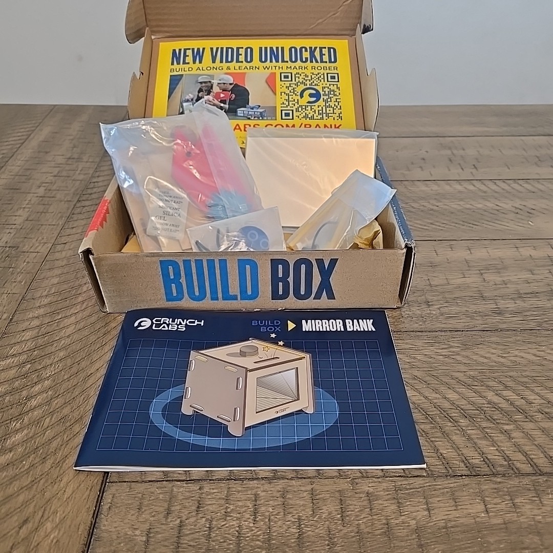 Mark Rober Crunch Labs Build MIRROR BANK Kit new all bags closed open box