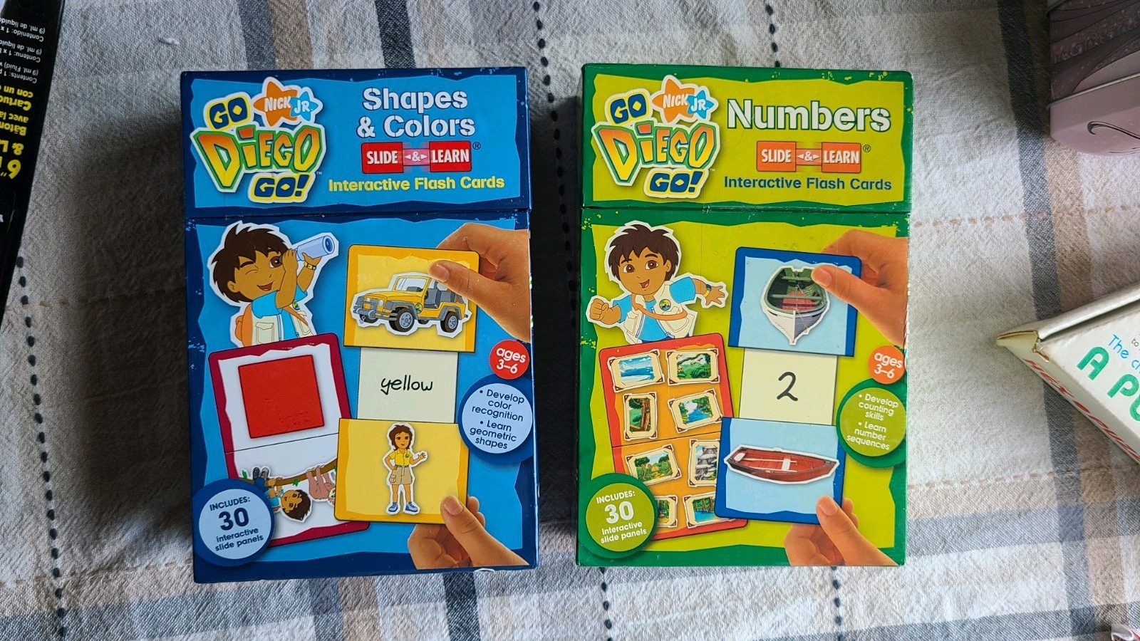 Nick Jr. Go, Diego, Go! Slide & Learn Flash Cards Shapes/Colors Numbers