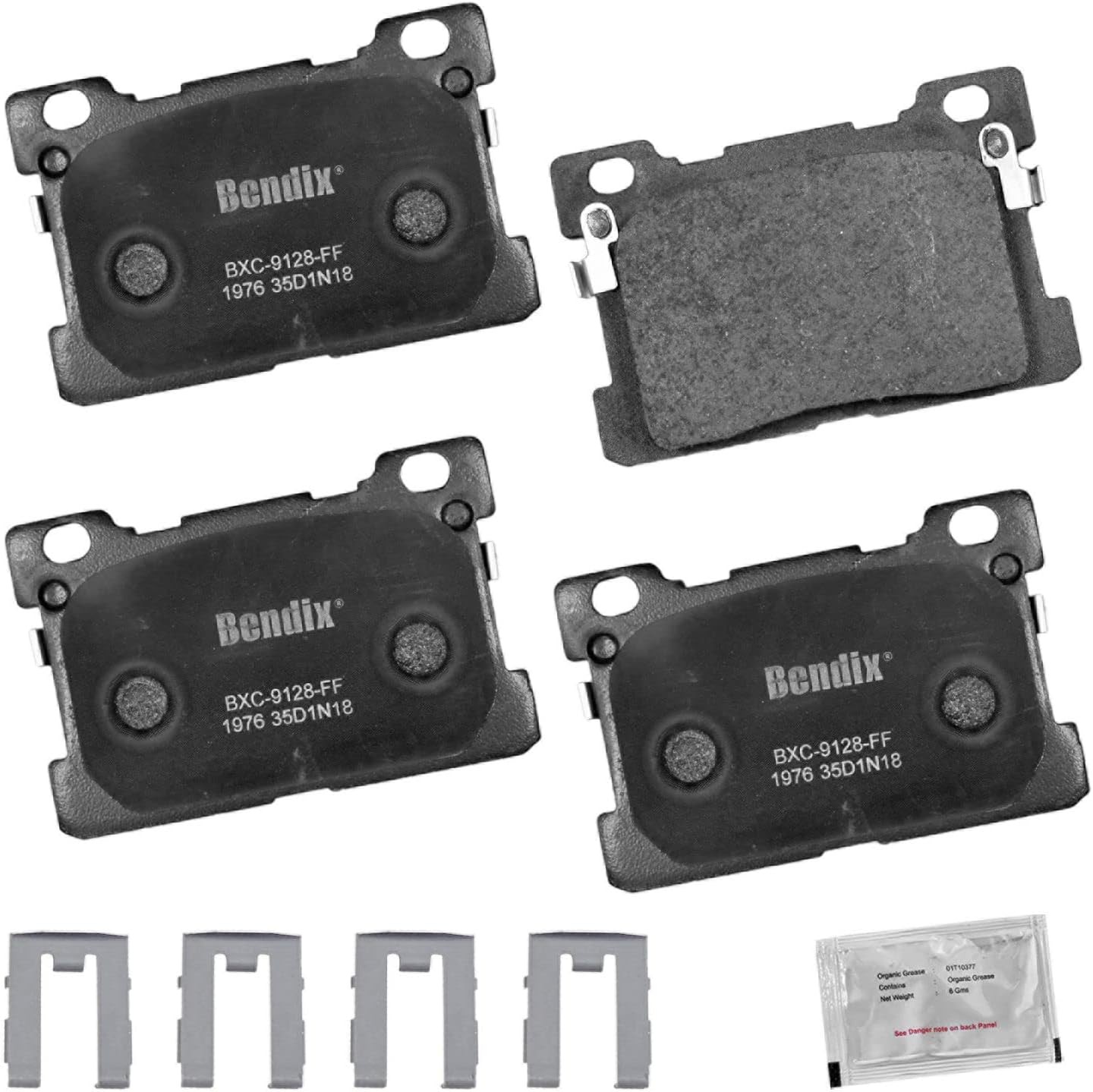 Bendix Priority 1 Ceramic Brake Pads Set For Genesis G90 2017 2018