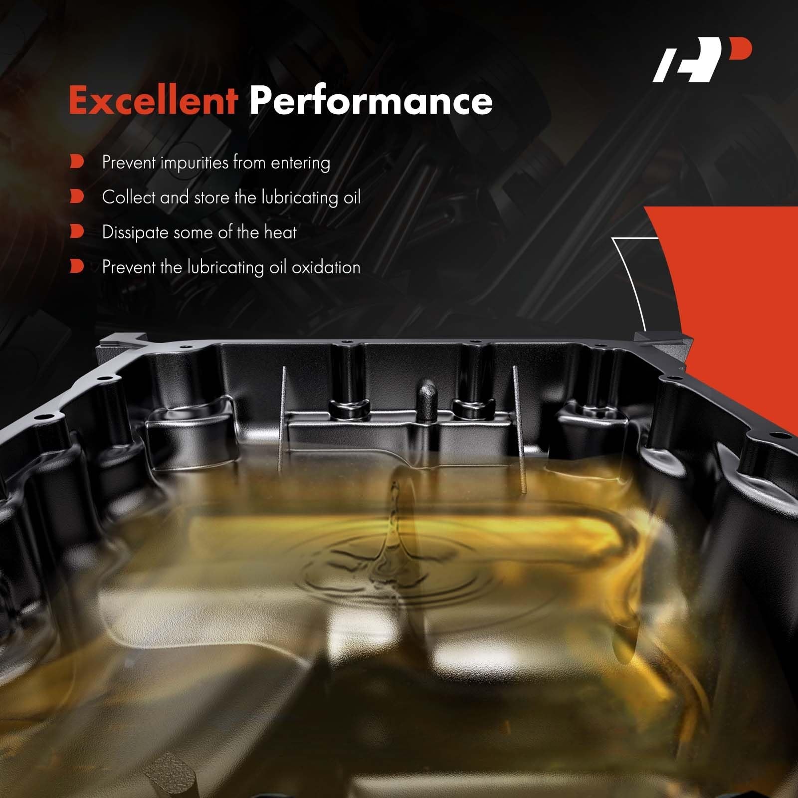A-Premium Transmission Oil Pan with Drain Plug Compatible with Mitsubishi Mir…