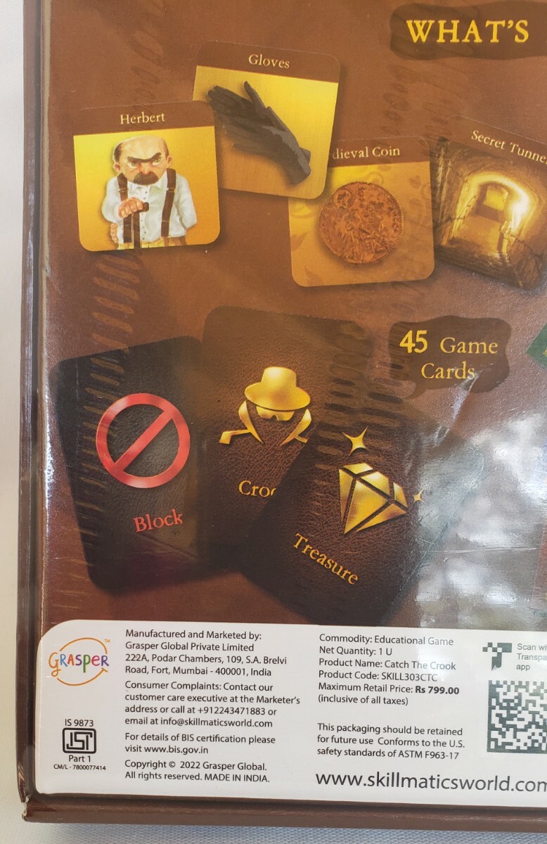 Skillmatics Board Game Catch The Crook Strategy Mystery Gift for 8 Yr Olds & Up