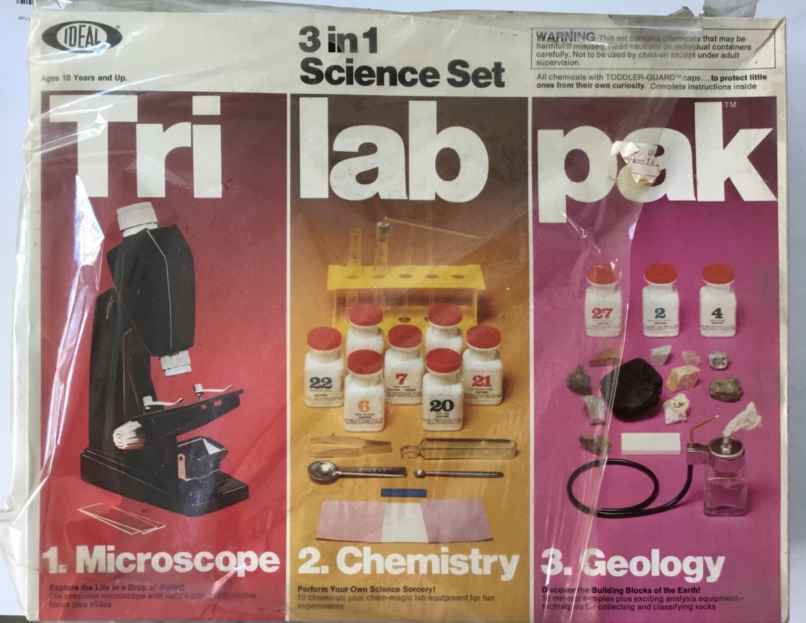 IDEAL 3 in 1 Science Set MCMLXXVII (1977) Vintage Extremely Rare Numbered